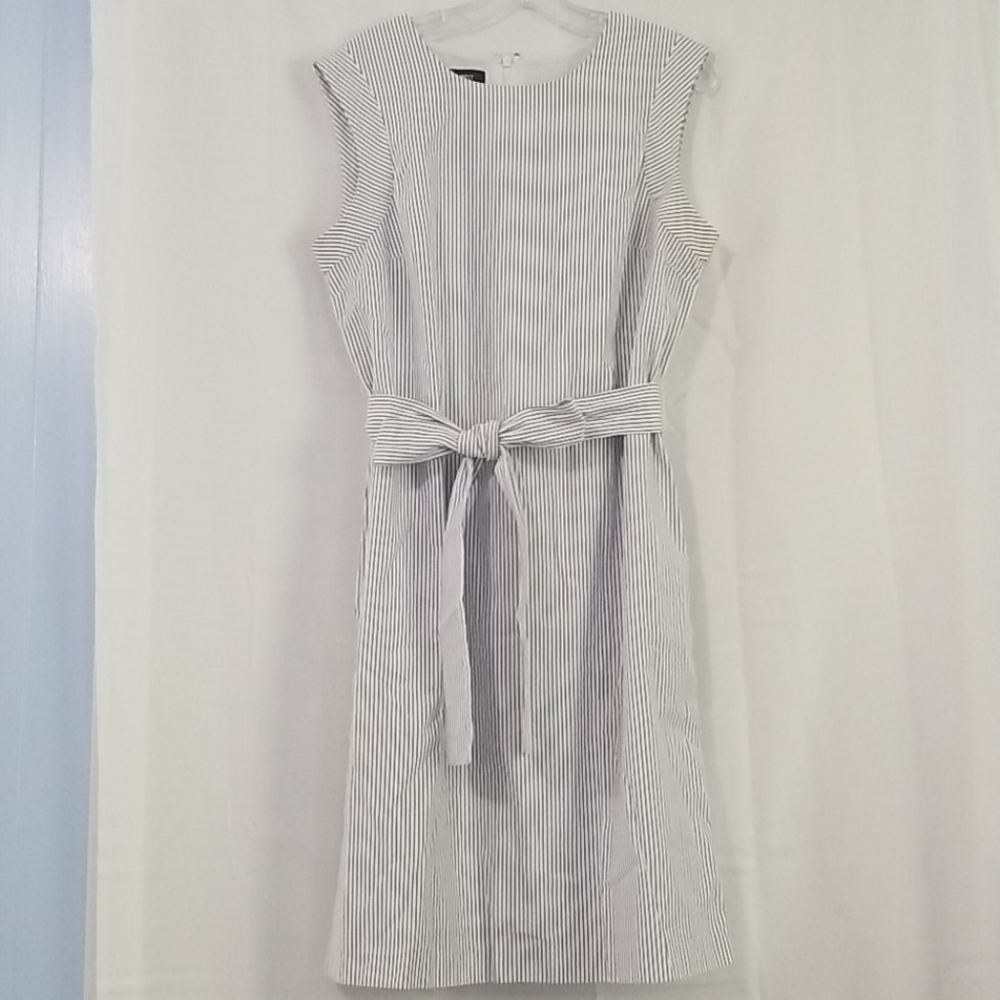 Nine West Seersucker Sleeveless Dress Sz 12?